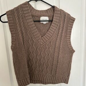 Brown Sweater Vest